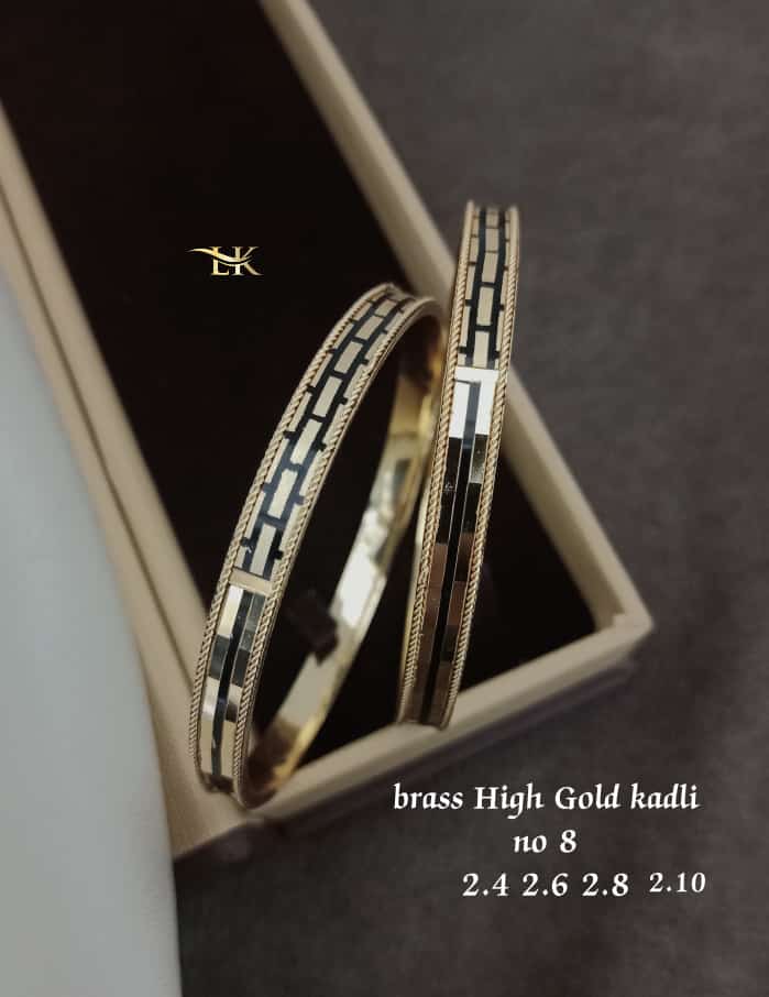 Accessories Designer Bangles Brass High Gold Kadli Catalog
